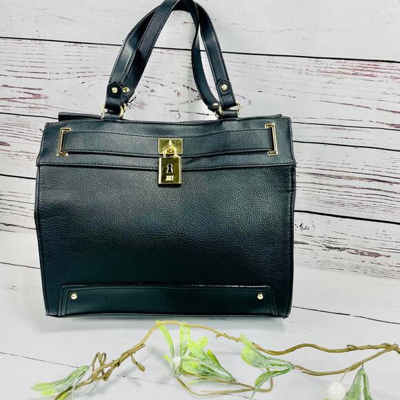 Juicy by Juicy Couture Handbags - JUICY COUTURE Black Satchel Style Purse with Lock and Key
